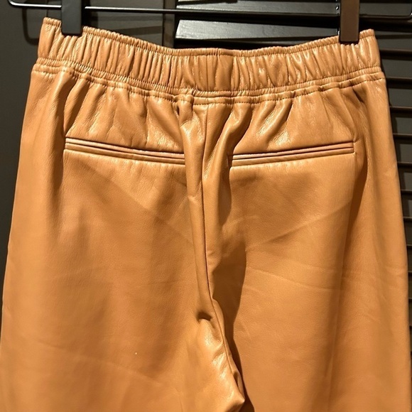 The Reset R Label, Brown Vegan Leather Pants, Size XS - Picture 5 of 7